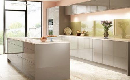 acrylic finish modular kitchen
